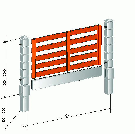 Сборка элементов забора Сборка элементов забора